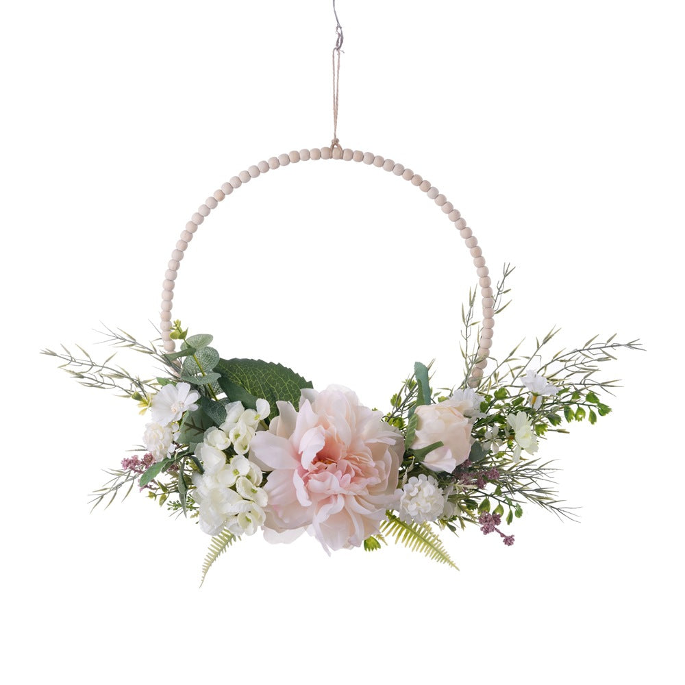 Realistic Peony Wall Decor: Elegant Faux Flower Hanging Arrangement for Weddings - Charming Handheld Bouquet & Wall Art CF01395