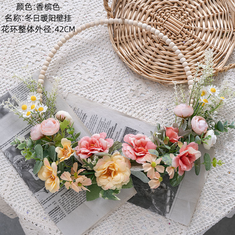 Winter Sunshine Wall-Mounted Artificial Flowers – Stunning Home Decor Floral Design for Weddings, Elegant Bouquets, and Rose Wall Decorations – Model CF01438