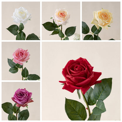 Charming Sweetheart Rose Artificial Flowers for Wedding Decor - Elegant INS Style Home Decoration, Realistic Touch, Perfect for Any Occasion - Model MW60004