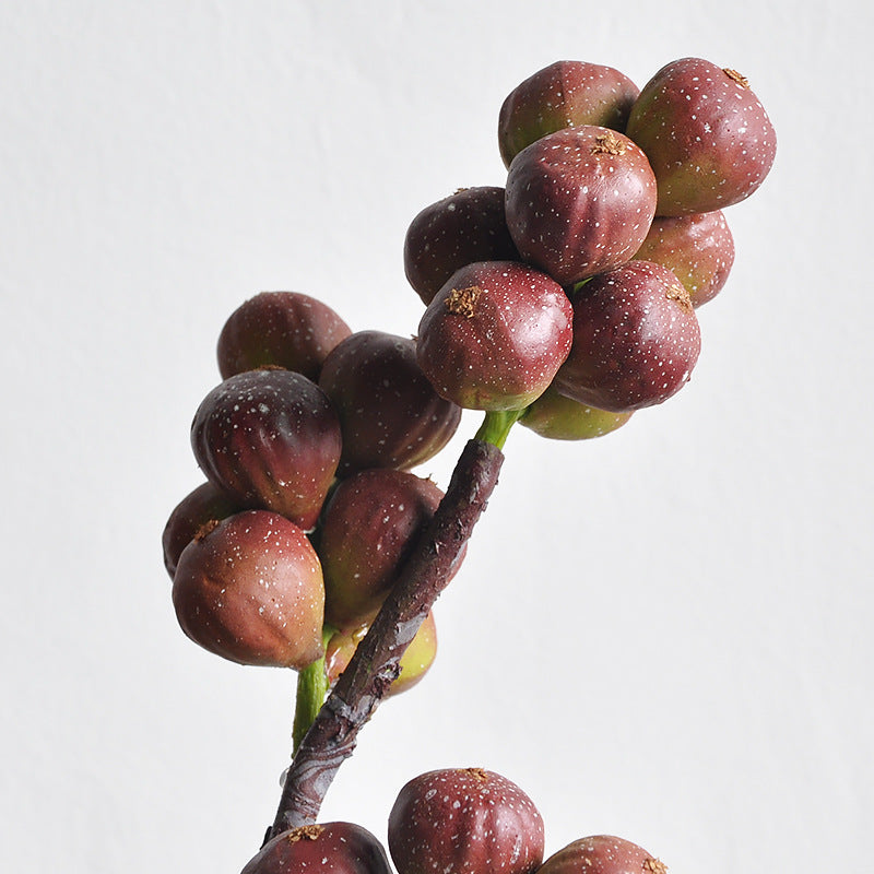 Elegant Nordic-Inspired Faux Fig Berries - Minimalist, Luxurious Decorative Arrangements for Home and Hotel Décor