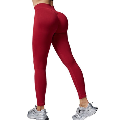 High Waisted Peach Butt Lifting Yoga Pants for Women Compression Fit Running and Gym Leggings Quick Dry Outdoor Sports Tights for Cycling Fitness