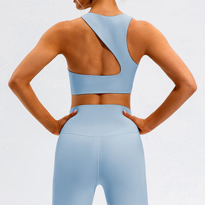 High Waisted Slimming Yoga Set for Women for Running Fitness and Comfortable Movement with Stunning Back Design