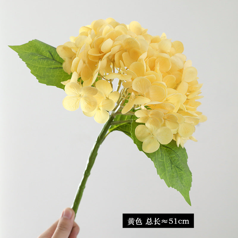 Realistic 3D Textured Hydrangea Artificial Flowers for Elegant Hotel Wedding Decor - Perfect for Event Styling and Floral Arrangements