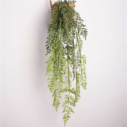 Lifelike Hanging Fern Plant - Elegant Faux Greenery with Realistic Moss for Stunning European-Style Decor and Landscaping