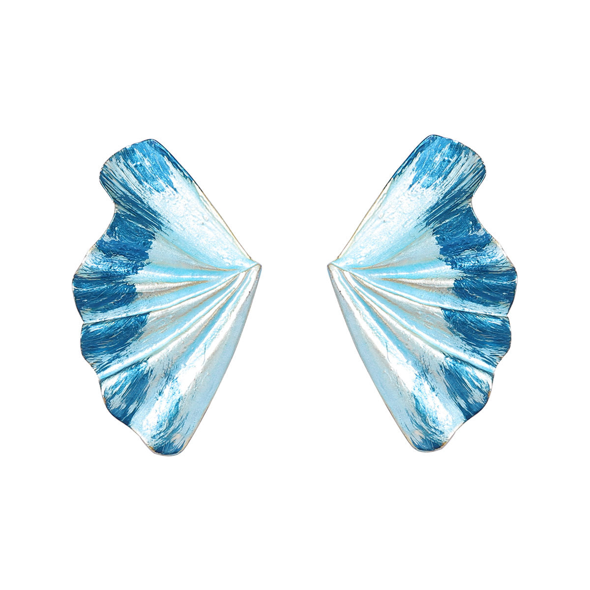 Stylish Minimalist Alloy Leaf-Shaped Stud Earrings - Unique Design for Everyday Wear, Perfectly Versatile for All Occasions