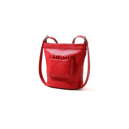 High Quality Women's Genuine Leather Handbag Chic Spring Shoulder Tote with Versatile Pocket Design Minimalist Look for Work and Everyday Use