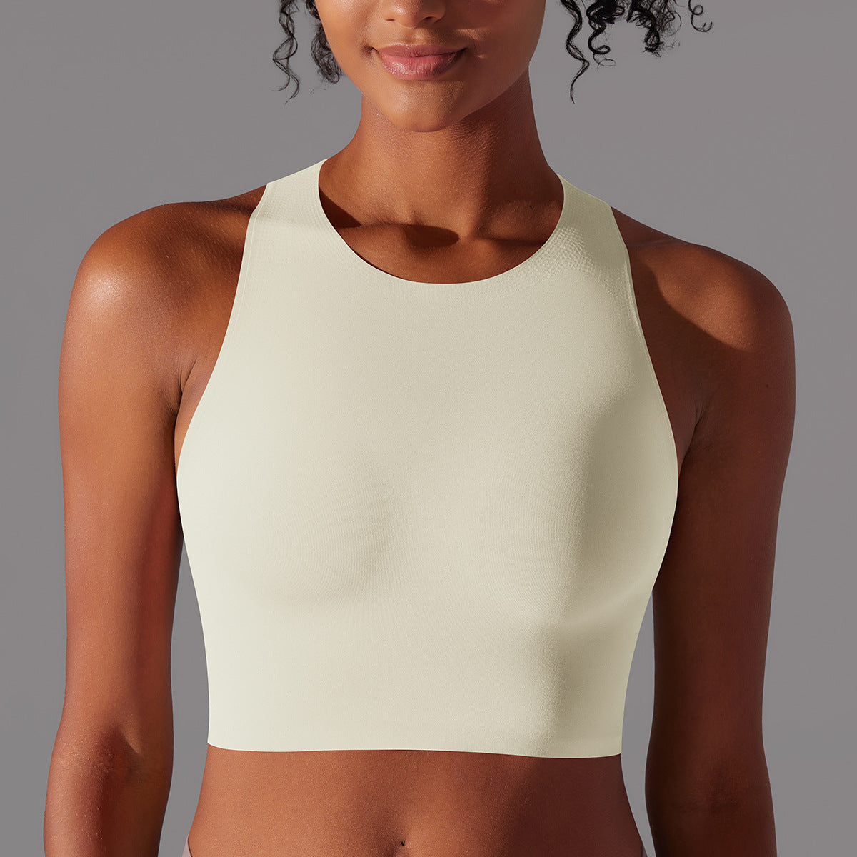 Seamless Double Sided Yoga Top for Women Comfortable Sports Bra and Workout Tank for Pilates Fitness and Yoga Classes