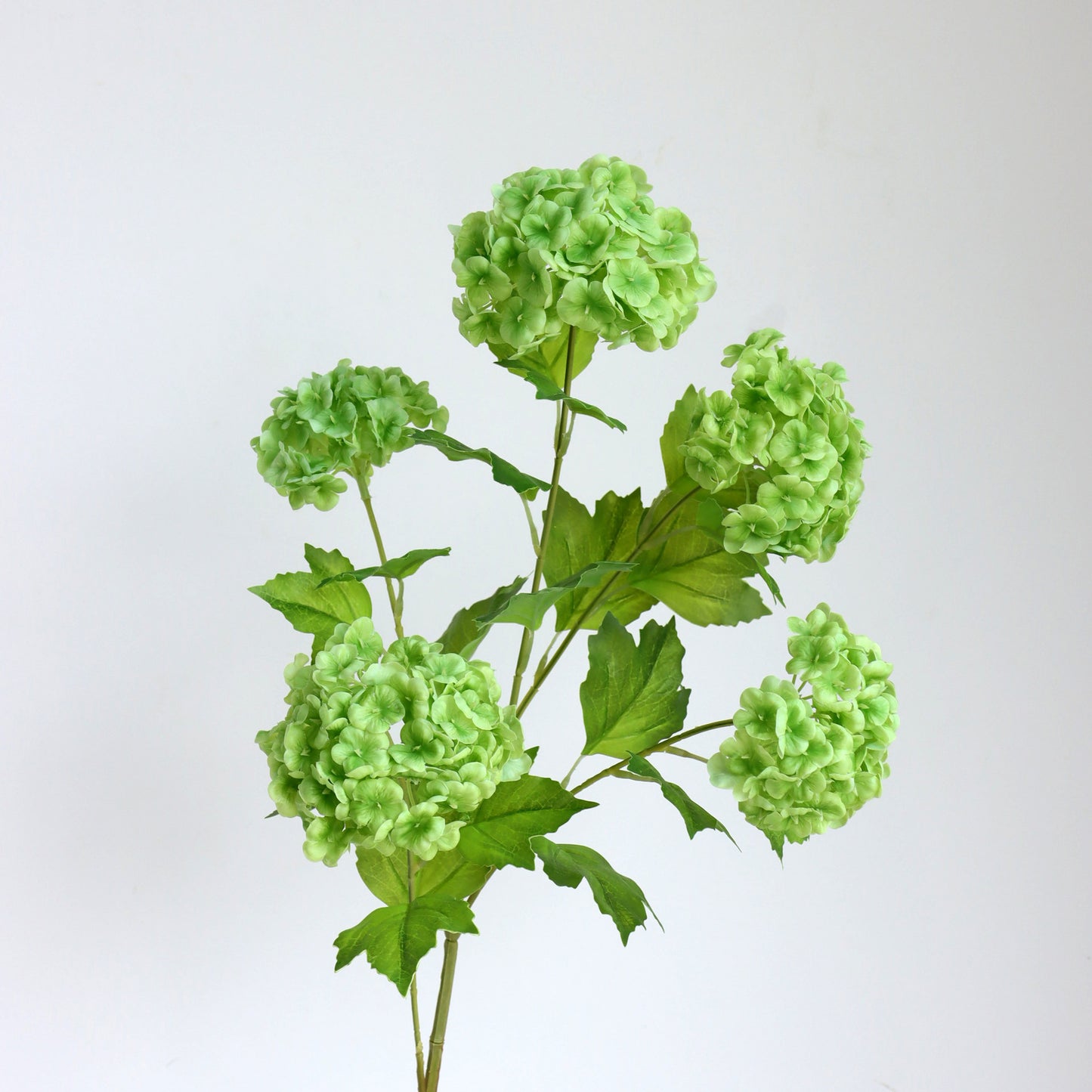 Realistic 5-Head Long-Stem Snowball Hydrangea Artificial Flowers – Perfect for Wedding Decor, Home Decoration, and Special Events