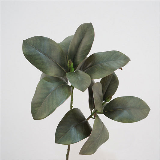 Elegant Faux Magnolia Leaves - Soft Touch Large Branch Home Décor - Perfect for Weddings and Interior Design Enhancements