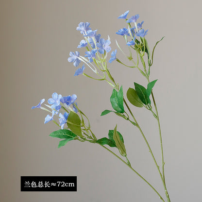 Single Stem Blue Snowflake Blue Jasmine Artificial Flowers for Home, Hotel, and Wedding Décor – Stunning Faux Floral Arrangements for Stylish Showrooms and Event Decor