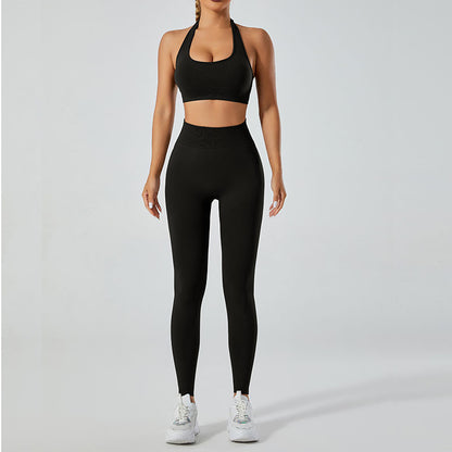 High Performance Quick Dry Sports Bra and Leggings Set for Summer Outdoor Yoga Quality Breathable Comfort Flexibility