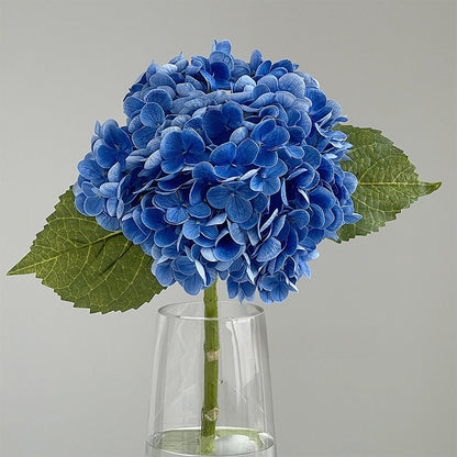 High-Quality Blue Faux Hydrangea Silk Flower Arrangement - Realistic Bionic Decor for Living Room, Perfect for Dried Floral Displays and Lasting Elegance