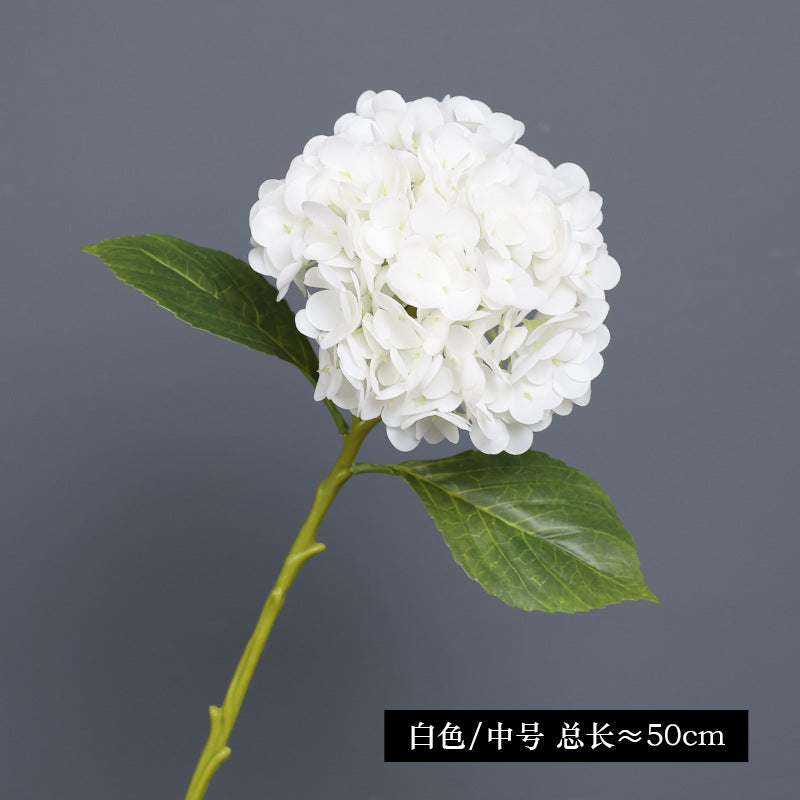 Realistic 3D Touch Hydrating Faux Flower Hydrangea Bouquet for Weddings and Hotel Decor - Stunning Silk Floral Arrangement for Elegant Events