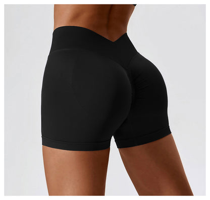 Seamless High Waisted Yoga Shorts for Tummy Control and Butt Lifting and Comfortable Exercise Shorts for Running and Workouts