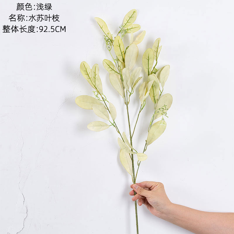 Elegant Wedding Decoration with Realistic Faux Flowers and Green Water Su Leaves - Stunning INS-Style Craft for Home Decor, Events & Celebrations | Model YC1050