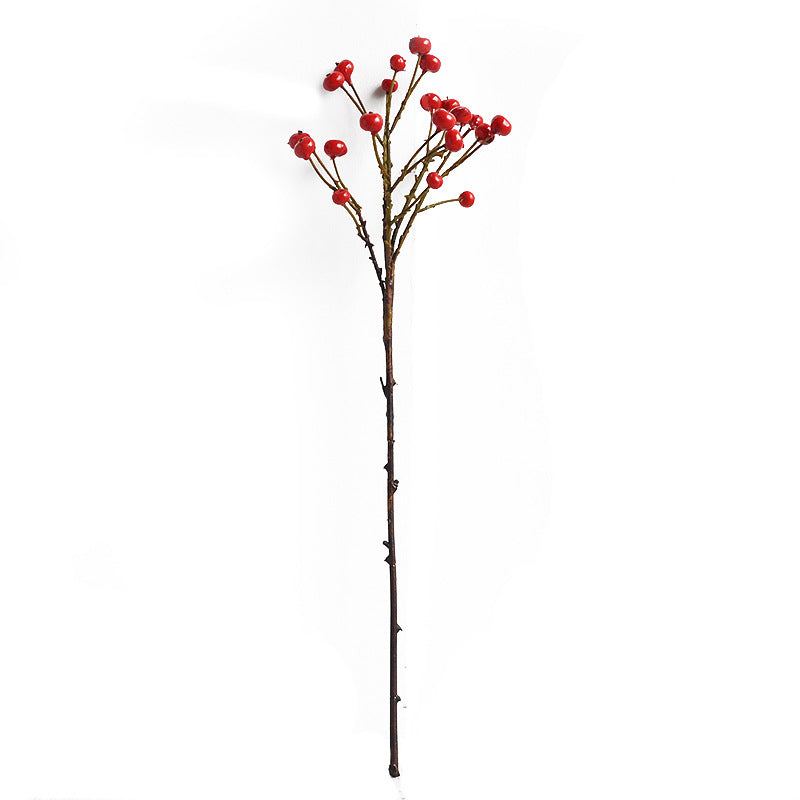 Realistic Rose Hip Decorative Flowers - Faux Berries for Home, Weddings, and Hotels – Beautiful & Lush Greenery for Vibrant Decor