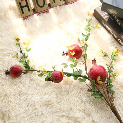 Vibrant Pomegranate Faux Fruit Branches – Realistic Decor for Home & Wedding Celebrations | GFT243