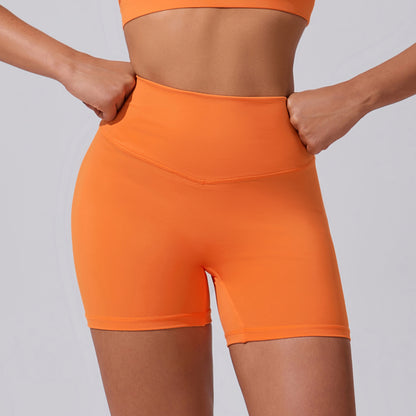 High Waisted Cloud Sensation Yoga Shorts Sculpting Butt Lifting Design Breathable Stretchable for Comfort in Running and Fitness Workouts