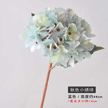 Single Stem Faux Hydrangea Flower - Elegant Home Décor Accent for Living Room, Perfect for Weddings and Special Occasions, Stunning Decorative Bouquet for Handheld Flower Arrangements