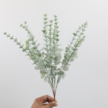 Realistic Eucalyptus Leaves Faux Plant Arrangement – Beautiful Faux Gumnut Décor for Home, Weddings, and Special Events