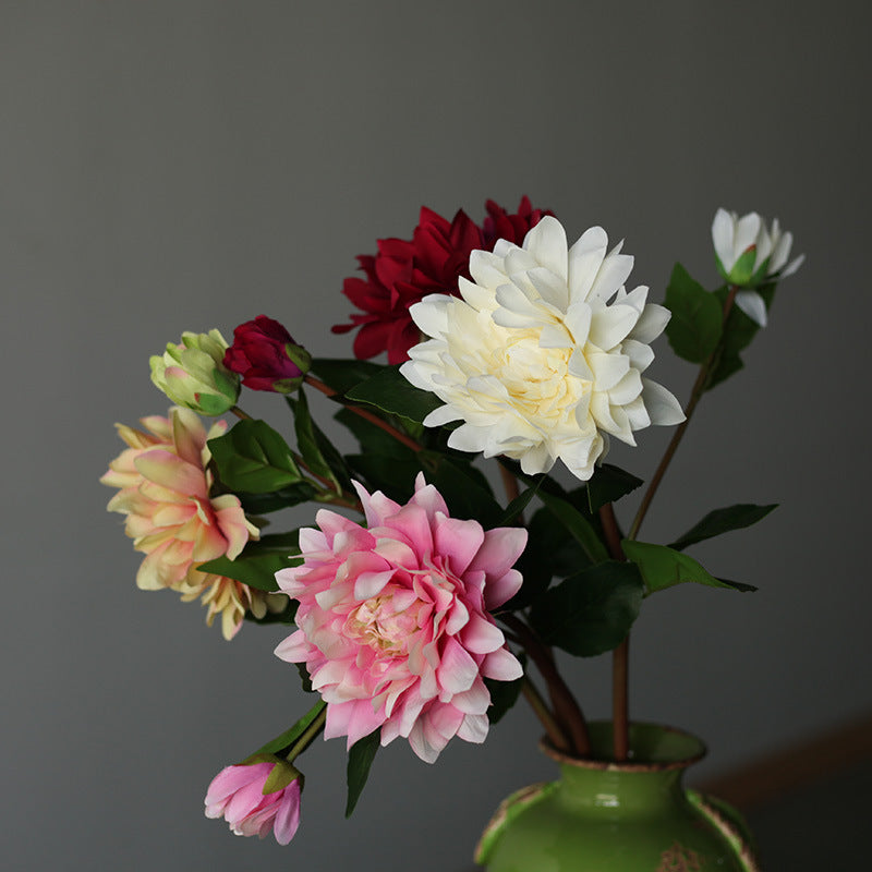 Stunning American Home Décor - Realistic Artificial Peonies and Dahlias for Weddings and Events | Faux Floral Arrangements and Silk Plants for Lasting Beauty