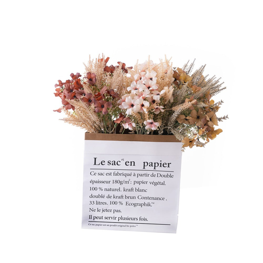 Charming Artificial Wildflower Bouquet - Realistic Decorative Dried Flowers for Home Décor | Perfect for Weddings, Events & Everyday Elegance - DY1-4389