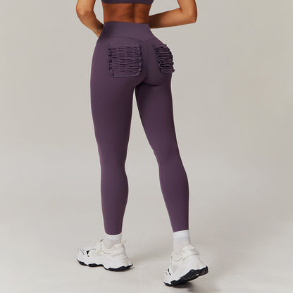 High Waisted Butt Lifting Yoga Pants Flared Wide Leg Fitness Leggings for Running and Casual Workouts and Comfortable 9139