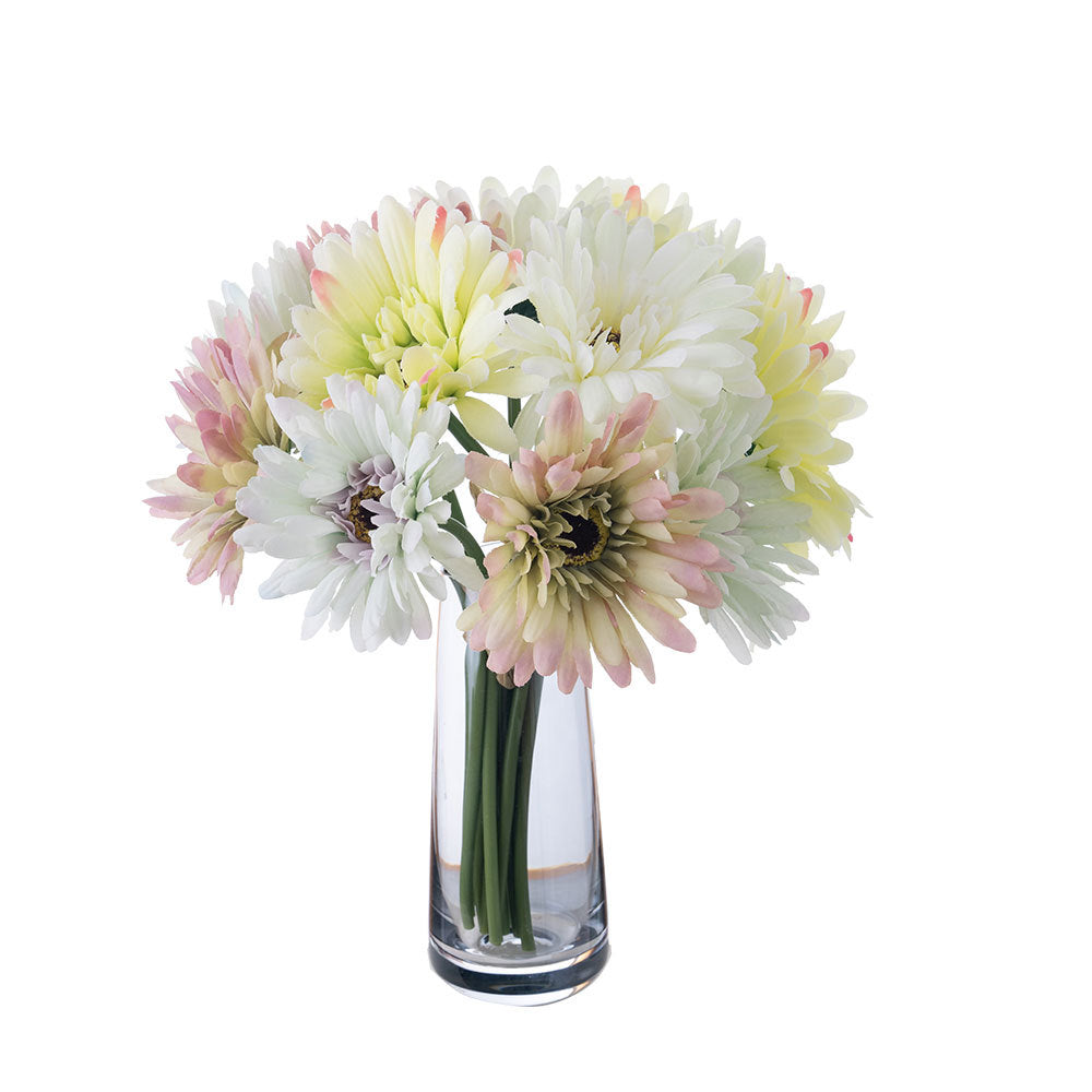 Realistic African Daisy Fake Flowers for Home Decor and Wedding Decorations - Elegant Floral Aisle and Wall Accents, Model DY1-3292