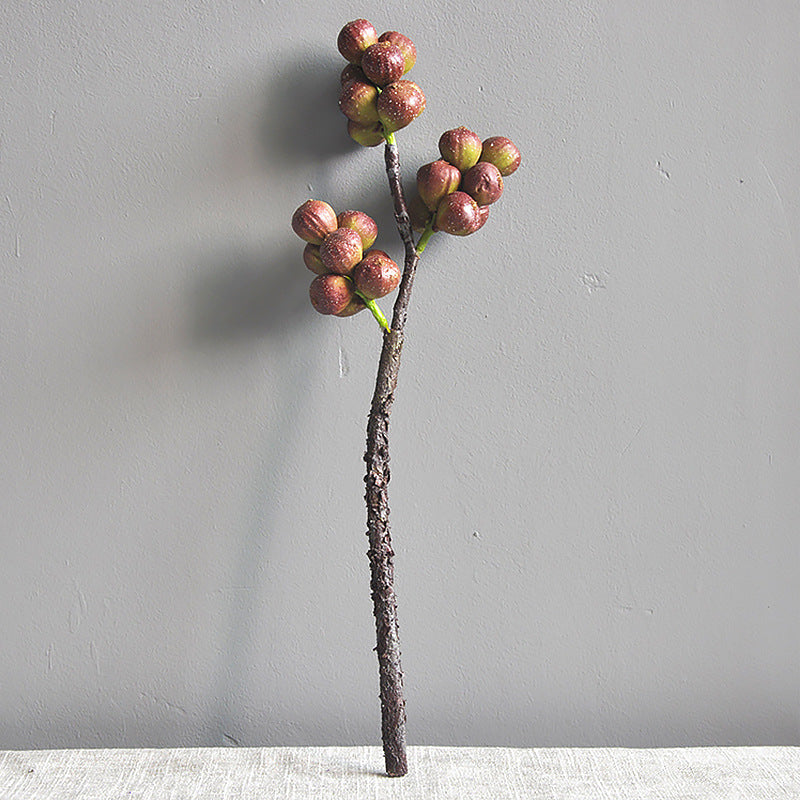 Elegant Nordic-Inspired Faux Fig Berries - Minimalist, Luxurious Decorative Arrangements for Home and Hotel Décor