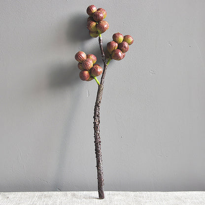 Elegant Nordic-Inspired Faux Fig Berries - Minimalist, Luxurious Decorative Arrangements for Home and Hotel Décor