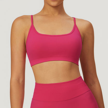 Seamless Cross Back Yoga Bra Quick Dry High Performance Activewear Top for Enhanced Comfort and Style This Spring