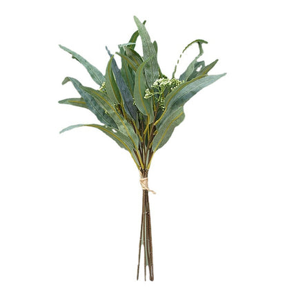 Stunning Eucalyptus Faux Floral Arrangement with Long Gum Leaves and Decorative Berries - 5 Stems for Beautiful Home Decor and Stylish Accents