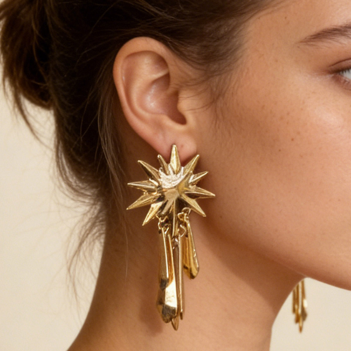 Chic Luxury-Inspired Geometric Tassel Earrings for Women – Unique Minimalist Design Perfect for Any Occasion