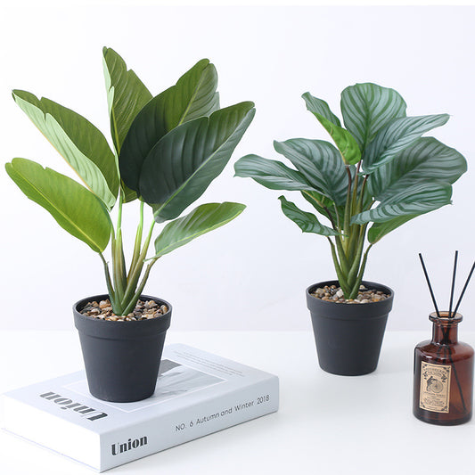 Lifelike Faux Potted Plants - Elegant Greenery Home Decor for Your Desk | Stunning Monstera Leaf & Sunflower Desktop Accents