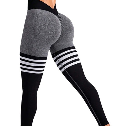 4 Color Seamless V Waist Peach Butt Yoga Pants High Waisted Stretch Fitness Leggings for Women for Gym Running and Everyday Wear