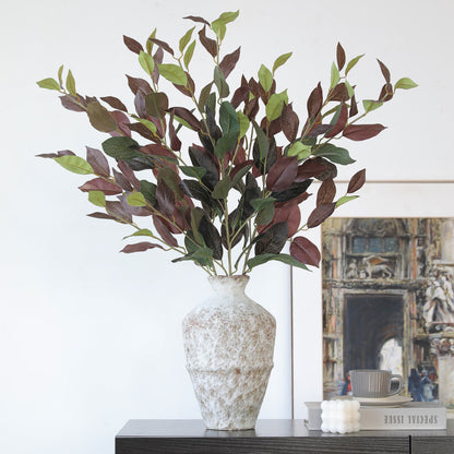 Lifelike Artificial Multi-Branch Laurel Leaf Green Plant for Home Décor - Perfect for Living Room and Dining Table Centerpieces, Ideal for Floral Arrangements and Decorative Accents