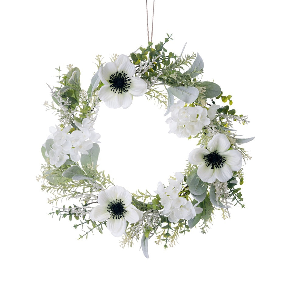 Vibrant Camellia Floral Wreath - Realistic Artificial Home Decor for Weddings, Bouquets, and Wall Hangings - Versatile CF01500 Design