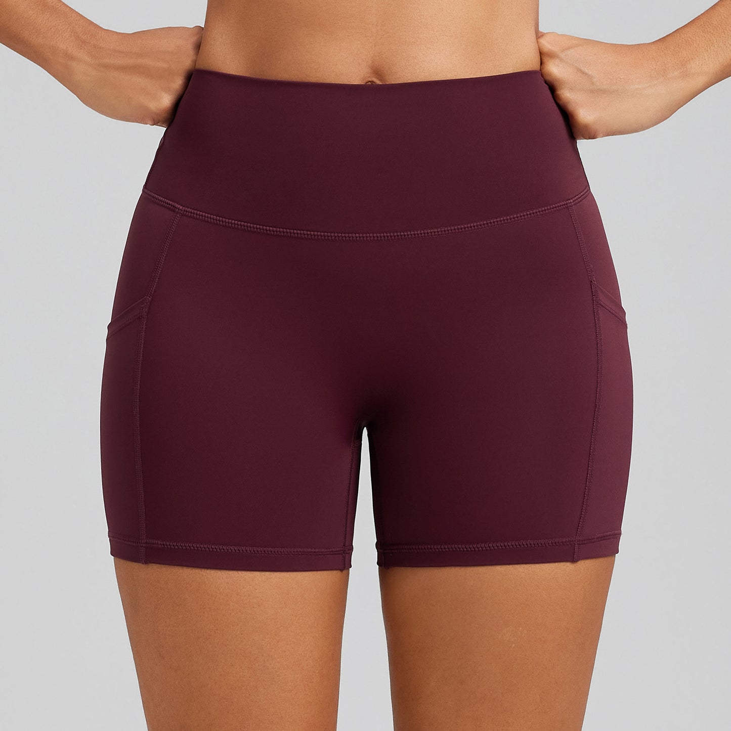 High Waisted Women's Yoga Shorts with Butt Lifting Pockets No Awkward Seam Workout Leggings for Peach Shaped Bottoms Stretchy Athletic Gym Bottoms for Comfort and Style