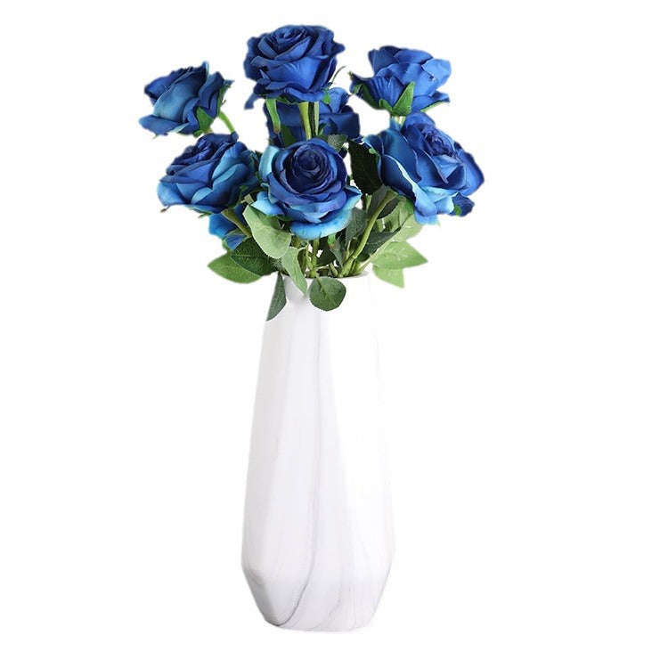 Lifelike Black Rose Artificial Flower for Home Decor - Perfect for Dark Aesthetic Photography Props and Elegant Floral Arrangements