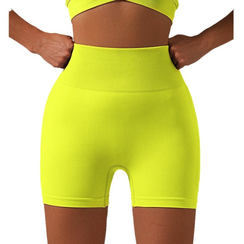 Seamless Knit Peach Lift High Waisted Yoga Shorts Tummy Control for Comfort and Style in Athletic Fitness