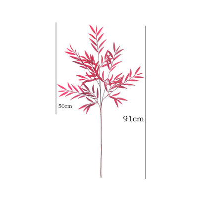 Vibrant Fall-Themed Artificial Willow Leaf Flowers for Outdoor Landscaping - Perfect Decorative Greenery for High Ceilings, Wall Art, and Garden Pathways