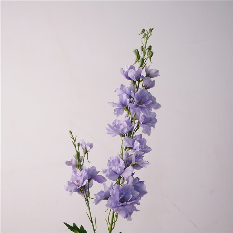 Luxurious Touch Moisture-Locking Delphinium Long-Stemmed Faux Flowers for Weddings, Home Decor, and Photography Props – Stunning Realistic Artificial Floral Arrangements