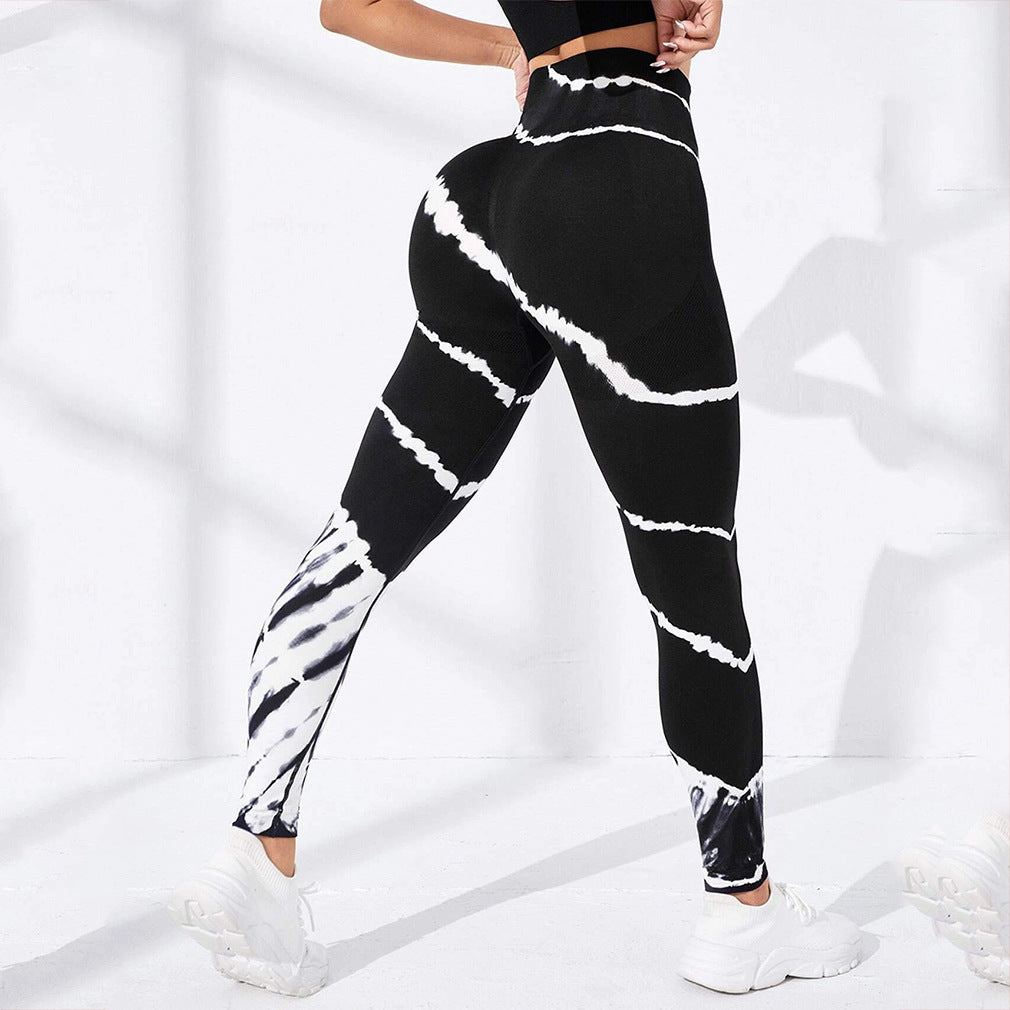 High Waisted Seamless Tie Dye Yoga Pants for Women Butt Lifting Running and Workout Leggings for Maximum Comfort and Style