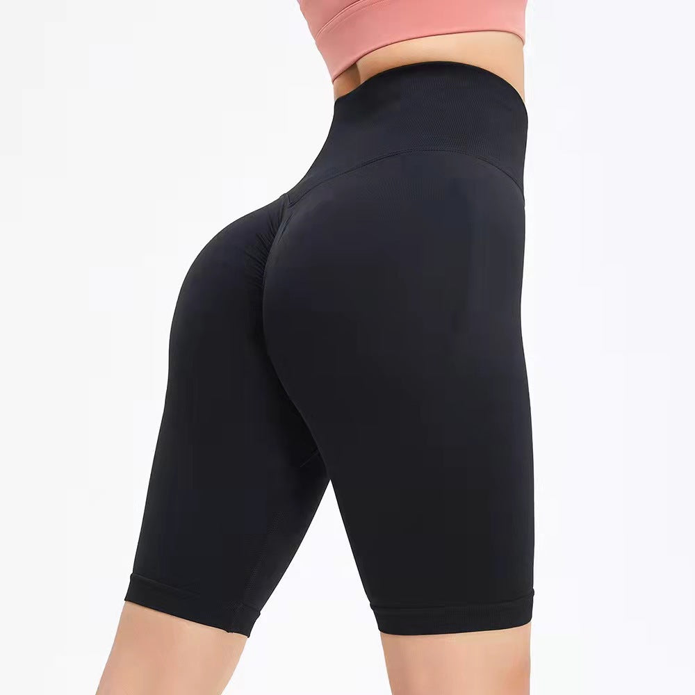 High Waisted Seamless Peach Lift Yoga Shorts for Women for Fitness Running and Workout Comfort