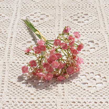 Mini Baby’s Breath Artificial Flowers - 6-Branch Spring Bouquet for Home Decor, Photography, Wedding Decor, and Floral Arrangements