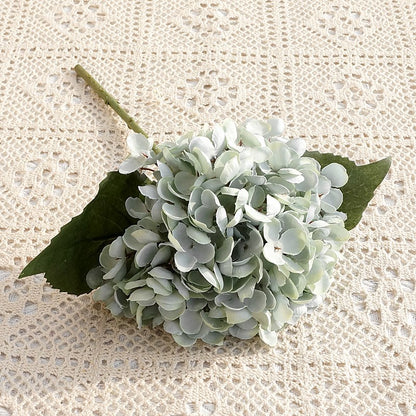 Miniature Autumn-Inspired Hydrangea Blooms - Realistic Faux Floral Arrangement for Home Decor and Wedding Decorations