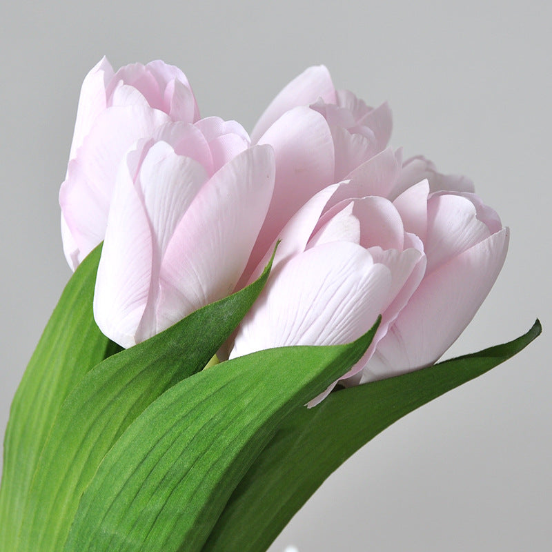 Realistic Silk Tulip Faux Flowers - Moisture-Resistant Fabric with Soft Touch for Hotel & Home Décor, Perfect for Photography and Creative Floral Arrangements