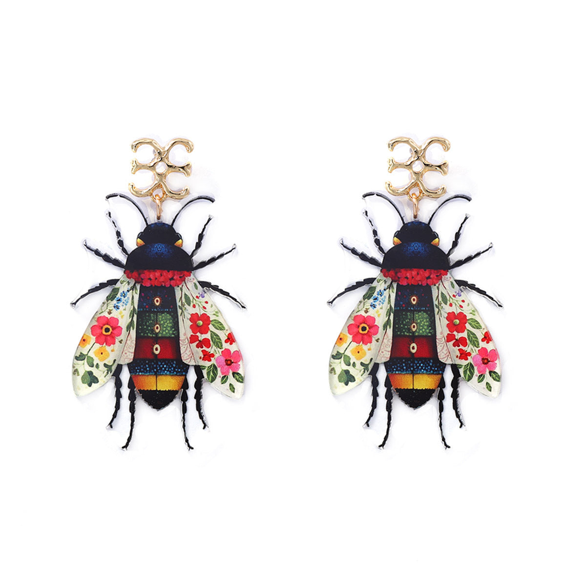 Exquisite Statement Acrylic Insect Earrings - Unique Design, Versatile Style for Nature-Inspired Women