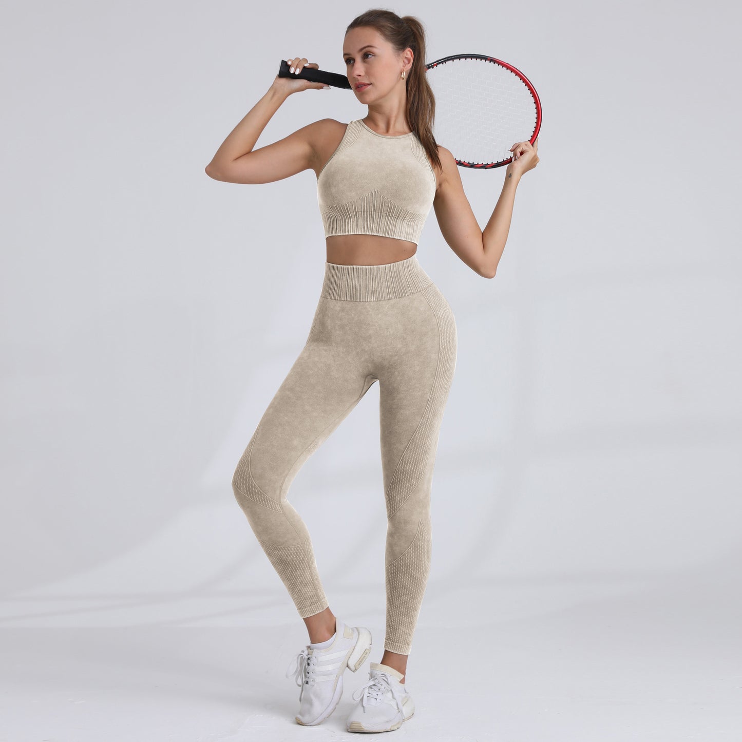 High Performance Fall Winter Sports Bra and High Waisted Leggings Set for Running Yoga and Intense Workouts Comfortable and Activewear