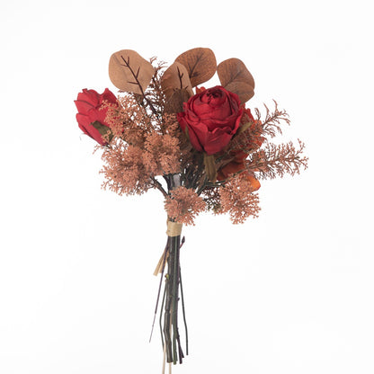 Realistic Moonlight Dry Flower Decorative Bouquet - Elegant Wedding Handheld Floral Arrangement & Wall Hanging CF01102